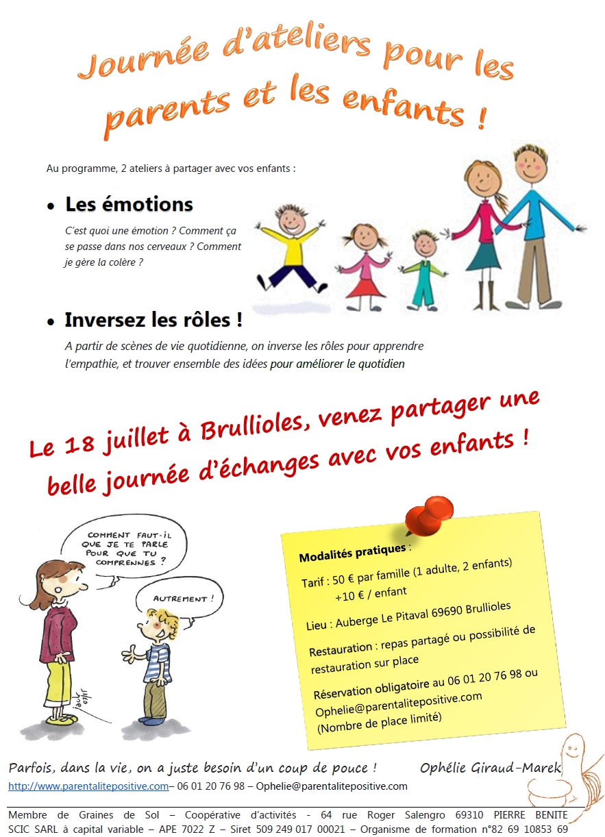 Journée ateliers - Parentalité et Communication Positive